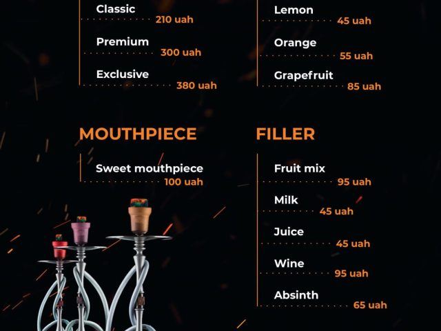 Кафе BLCK hookah BAR | вул. Петра Сагайдачного
