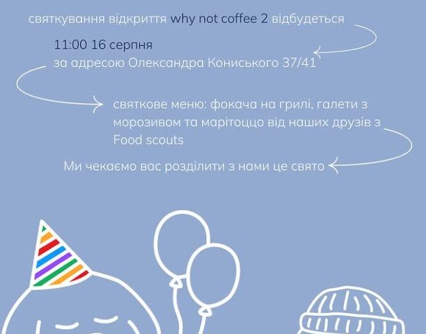 Кафе WHY NOT coffee | вул. Олександра Кониського, 37/41
