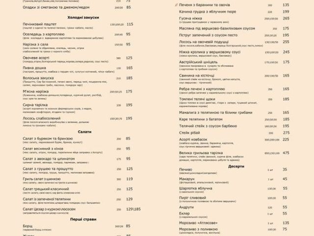 Ресторан Атляс | пл. Ринок, 45
