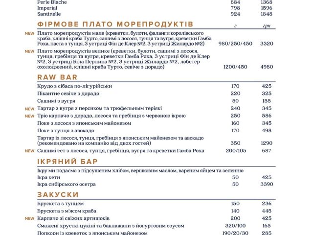 Ресторан Catch | Володимирська вул., 12