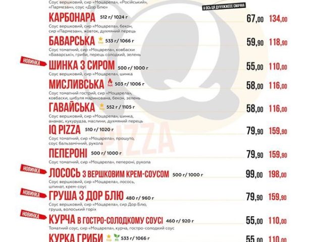 Ресторан IQ Pizza | просп. Героев, 3