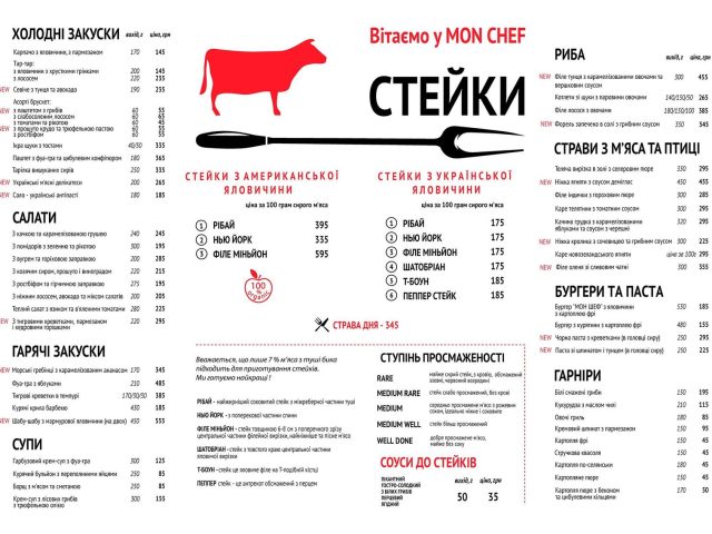 Ресторан Mon Chef | Городоцька вул., 15