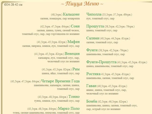 Ресторан Pizza Bella | Индустриальный просп., 17/34