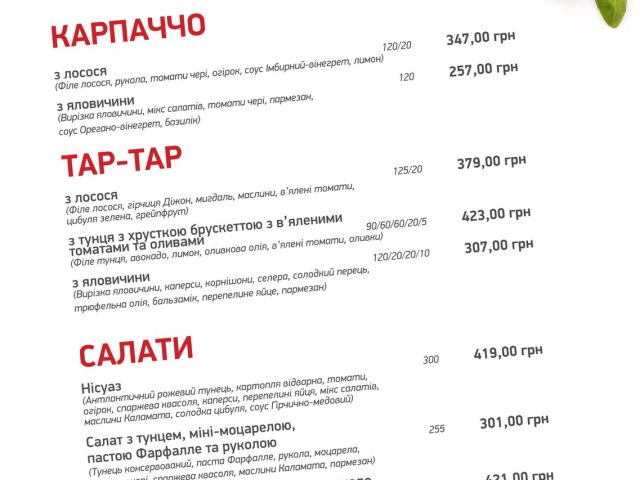 Restaurant Trattoria | Kyiv